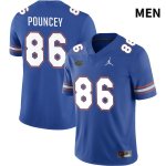 Men's Florida Gators #86 Jordan Pouncey NCAA Jordan Brand Royal NIL 2022 Authentic Stitched College Football Jersey BOD0262KB